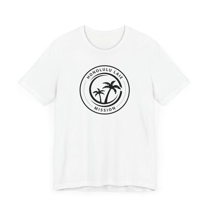 Hawaii Laie Mission Circular Monochrome Logo T-Shirt - Latter-Day Saint LDS Missionary Gift - Book of Mormon