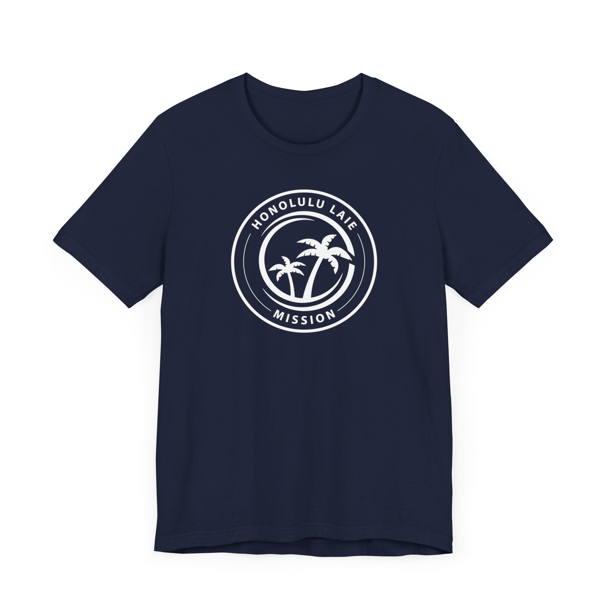 Hawaii Laie Mission Circular Monochrome Logo T-Shirt - Latter-Day Saint LDS Missionary Gift - Book of Mormon