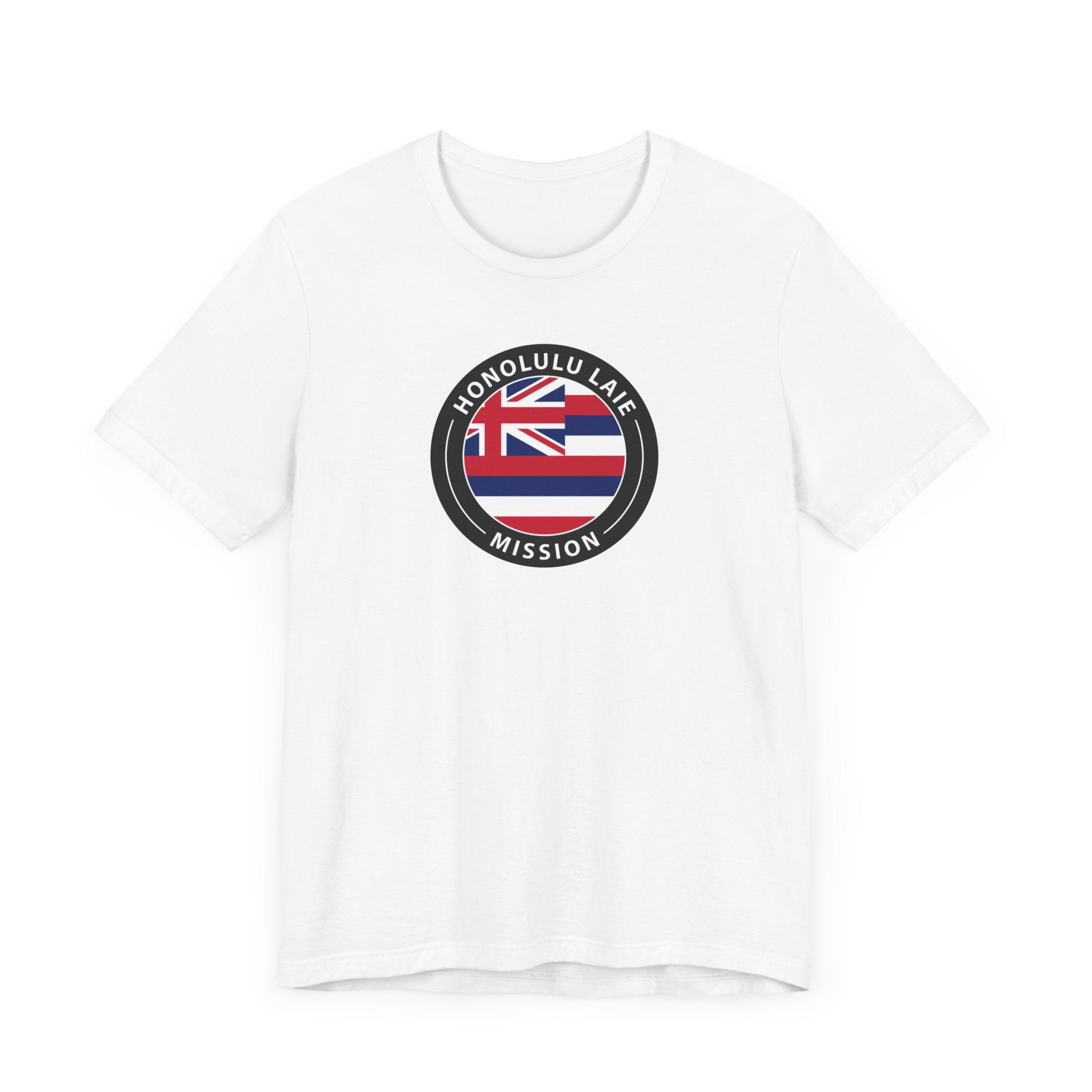 Hawaii Laie Mission State Flag Logo (Black Border) T-shirt - Latter-Day Saint LDS Missionary Gift - Book of Mormon