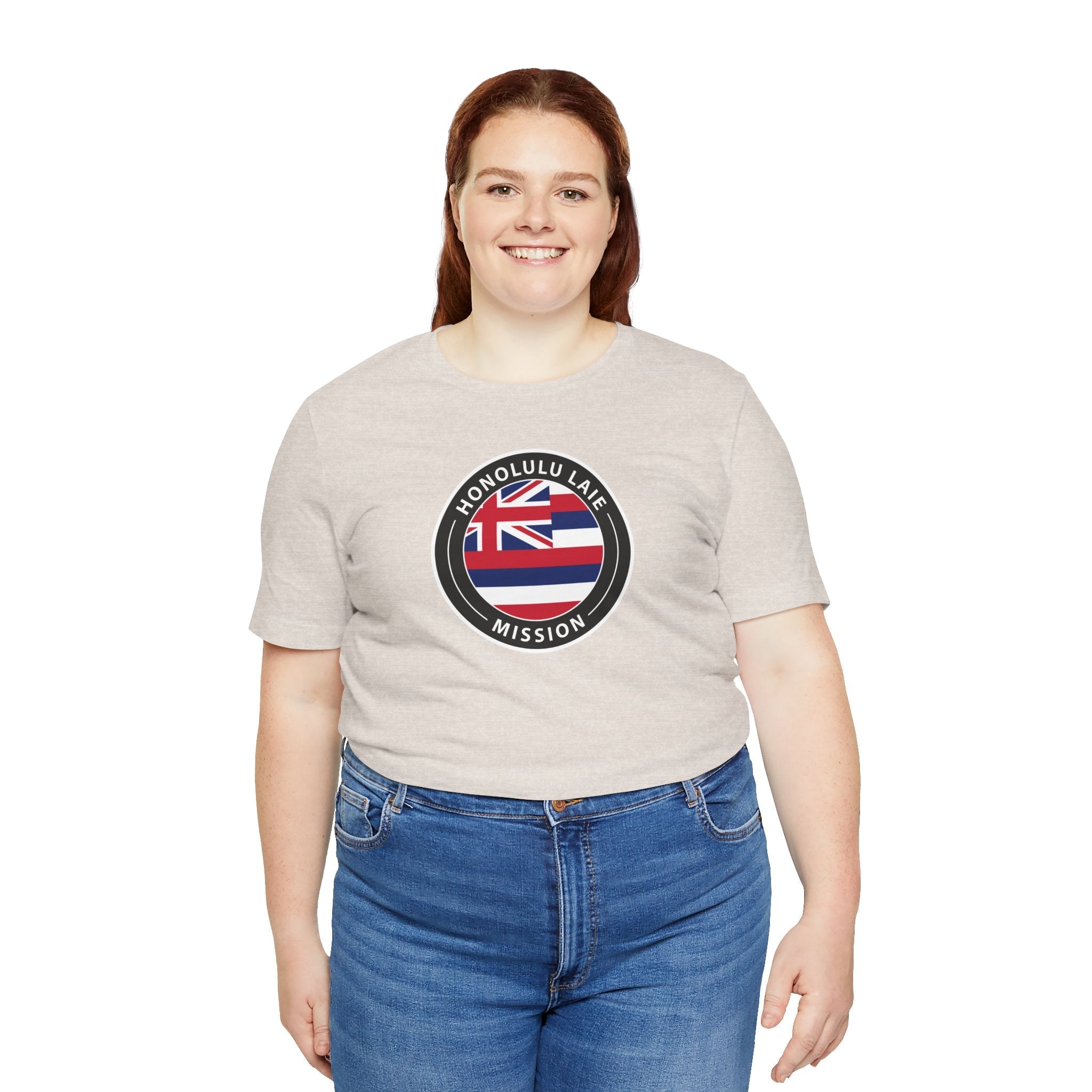 Hawaii Laie Mission State Flag Logo (Black Border) T-shirt - Latter-Day Saint LDS Missionary Gift - Book of Mormon