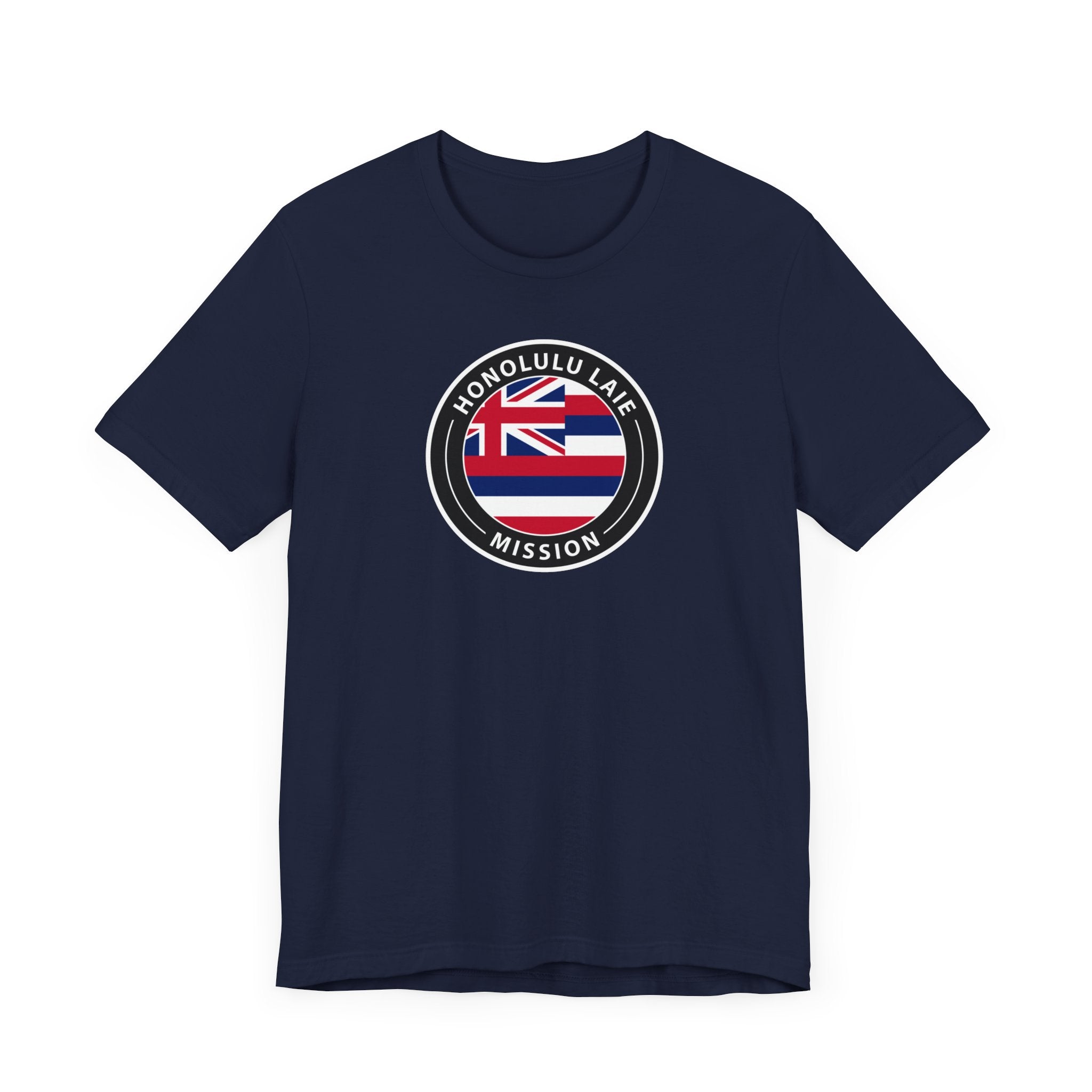 Hawaii Laie Mission State Flag Logo (Black Border) T-shirt - Latter-Day Saint LDS Missionary Gift - Book of Mormon