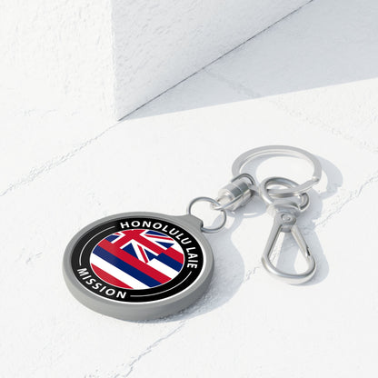 Hawaii Laie Mission State Flag Logo Key Tag - Latter-Day Saint LDS Missionary Gift - Book of Mormon