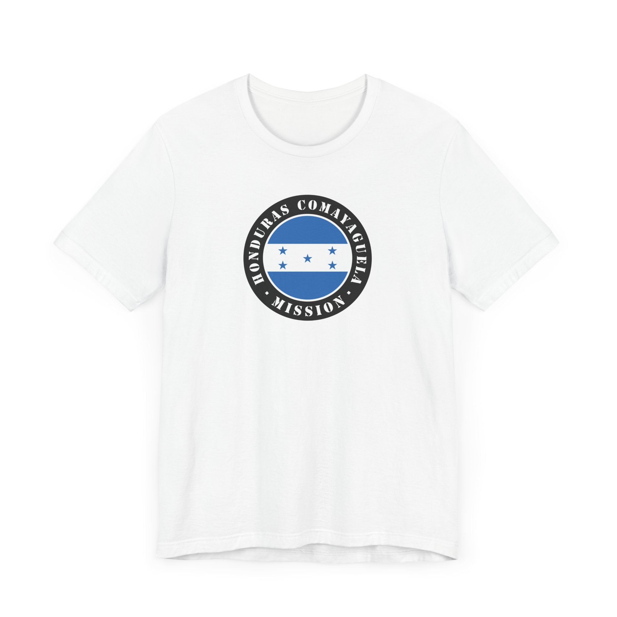 Honduras Comayaguela Mission Flag Logo (Black Border) T-shirt - Latter-Day Saint LDS Missionary Gift - Book of Mormon