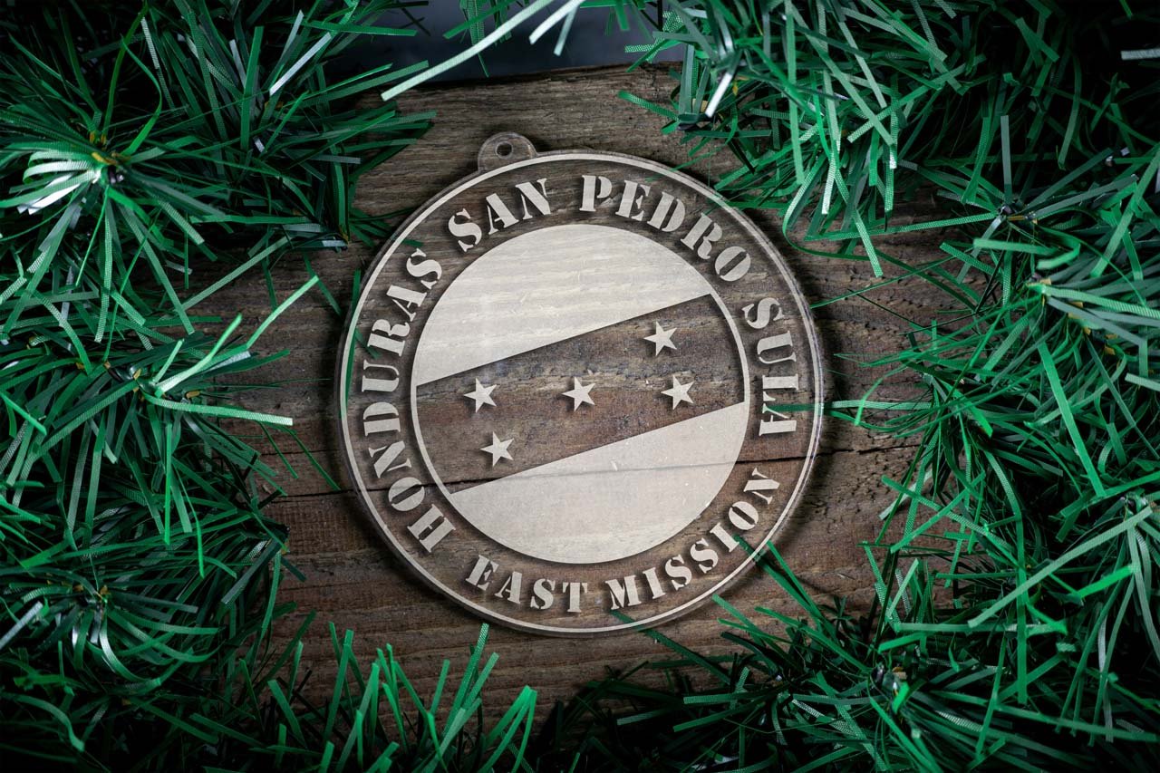 Honduras San Pedro Sula East Mission Christmas Ornament - Latter-Day Saint LDS Missionary Gift - Book of Mormon