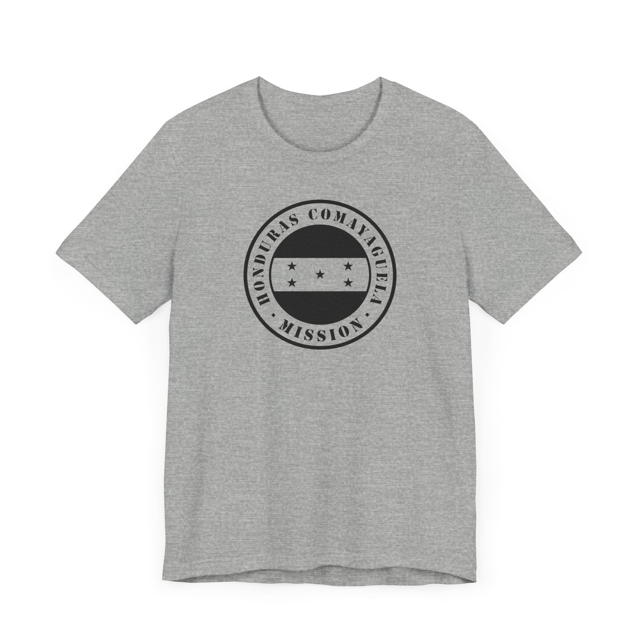 Honduras San Pedro Sula East Mission Circular Monochrome Logo T-Shirt - Latter-Day Saint LDS Missionary Gift - Book of Mormon