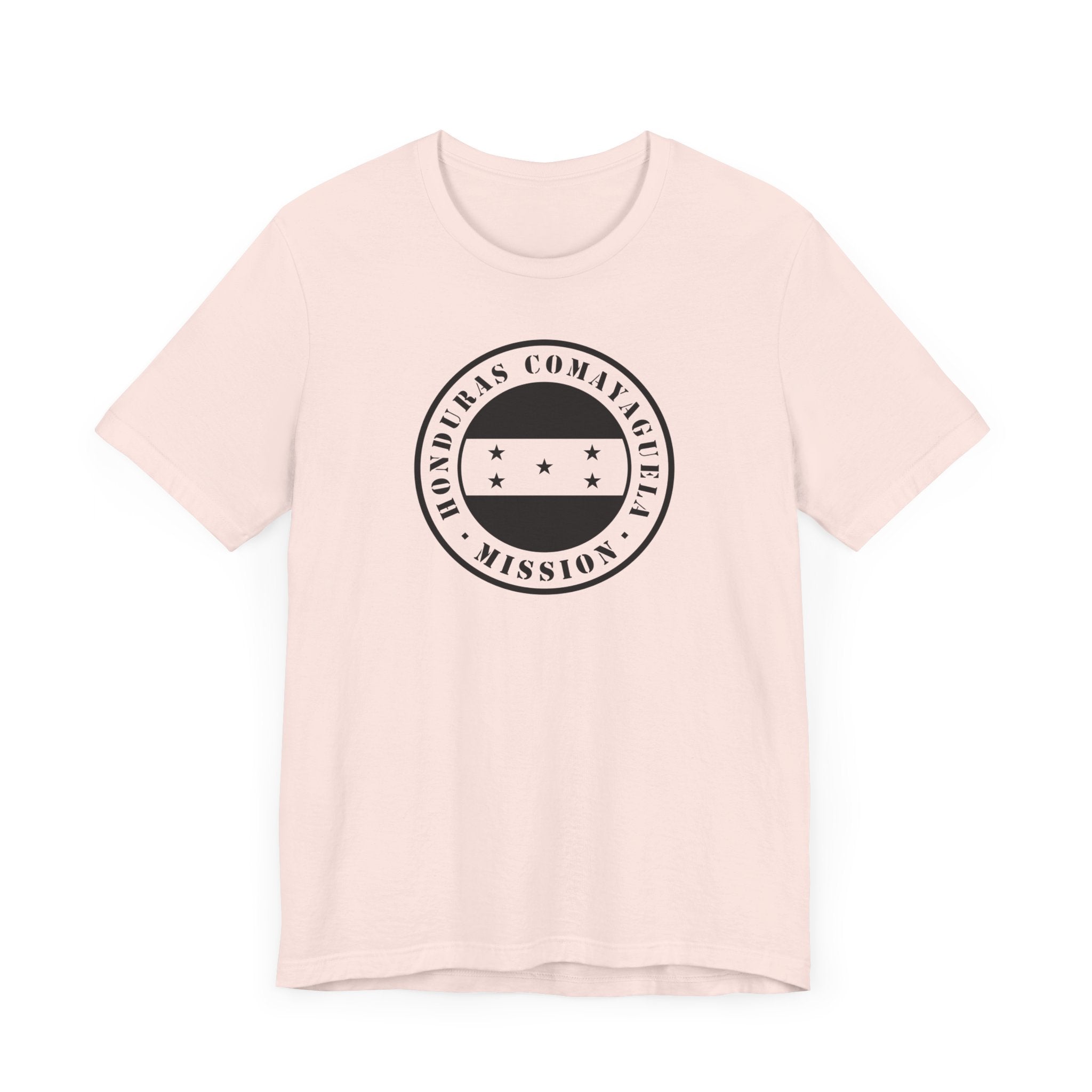 Honduras San Pedro Sula East Mission Circular Monochrome Logo T-Shirt - Latter-Day Saint LDS Missionary Gift - Book of Mormon