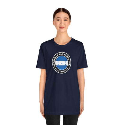 Honduras San Pedro Sula East Mission Flag Logo (Black Border) T-shirt - Latter-Day Saint LDS Missionary Gift - Book of Mormon