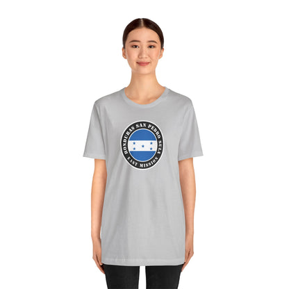 Honduras San Pedro Sula East Mission Flag Logo (Black Border) T-shirt - Latter-Day Saint LDS Missionary Gift - Book of Mormon