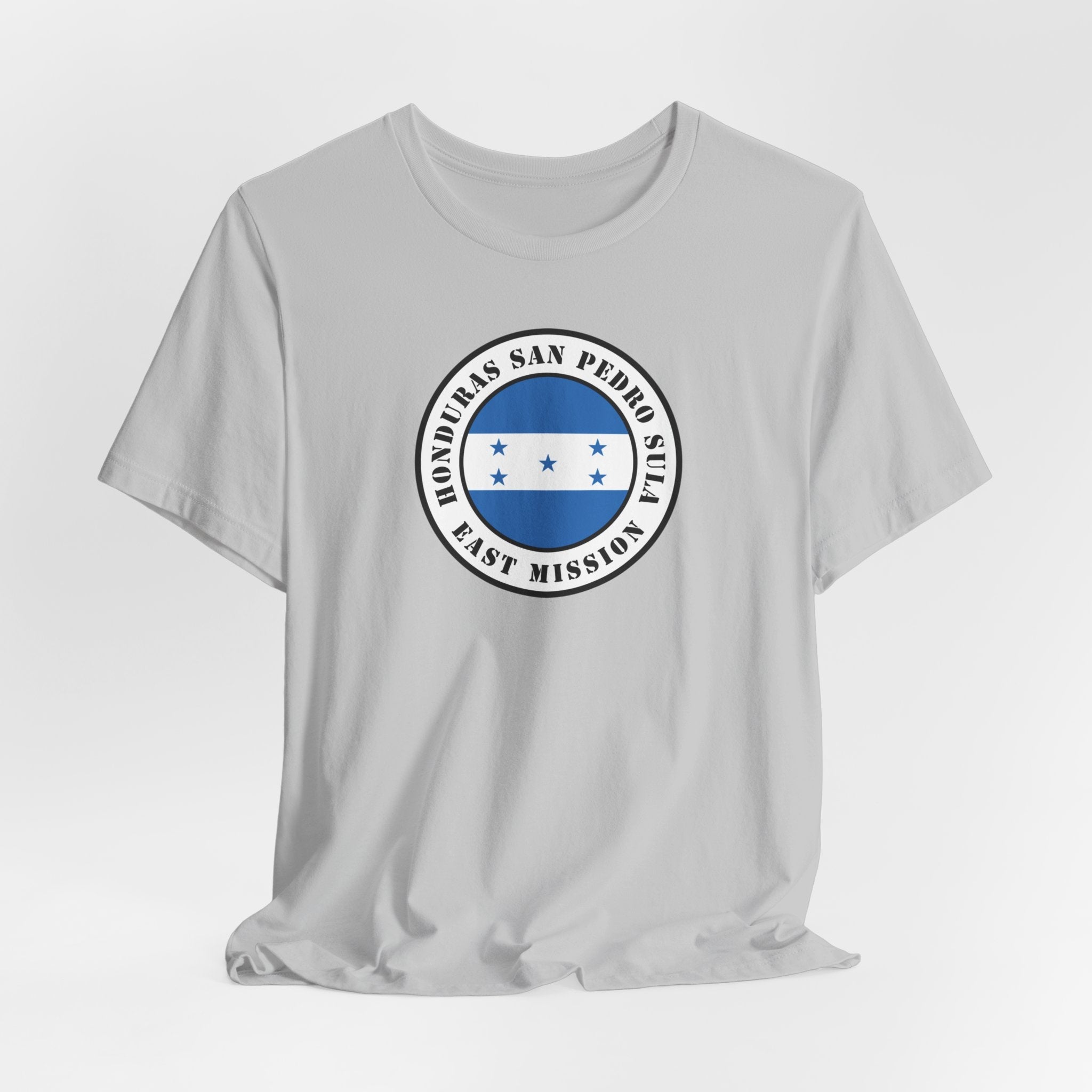 Honduras San Pedro Sula East Mission Flag Logo (White Border) T-shirt - Latter-Day Saint LDS Missionary Gift - Book of Mormon