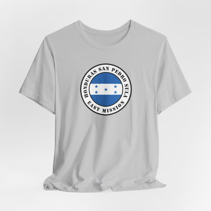 Honduras San Pedro Sula East Mission Flag Logo (White Border) T-shirt - Latter-Day Saint LDS Missionary Gift - Book of Mormon