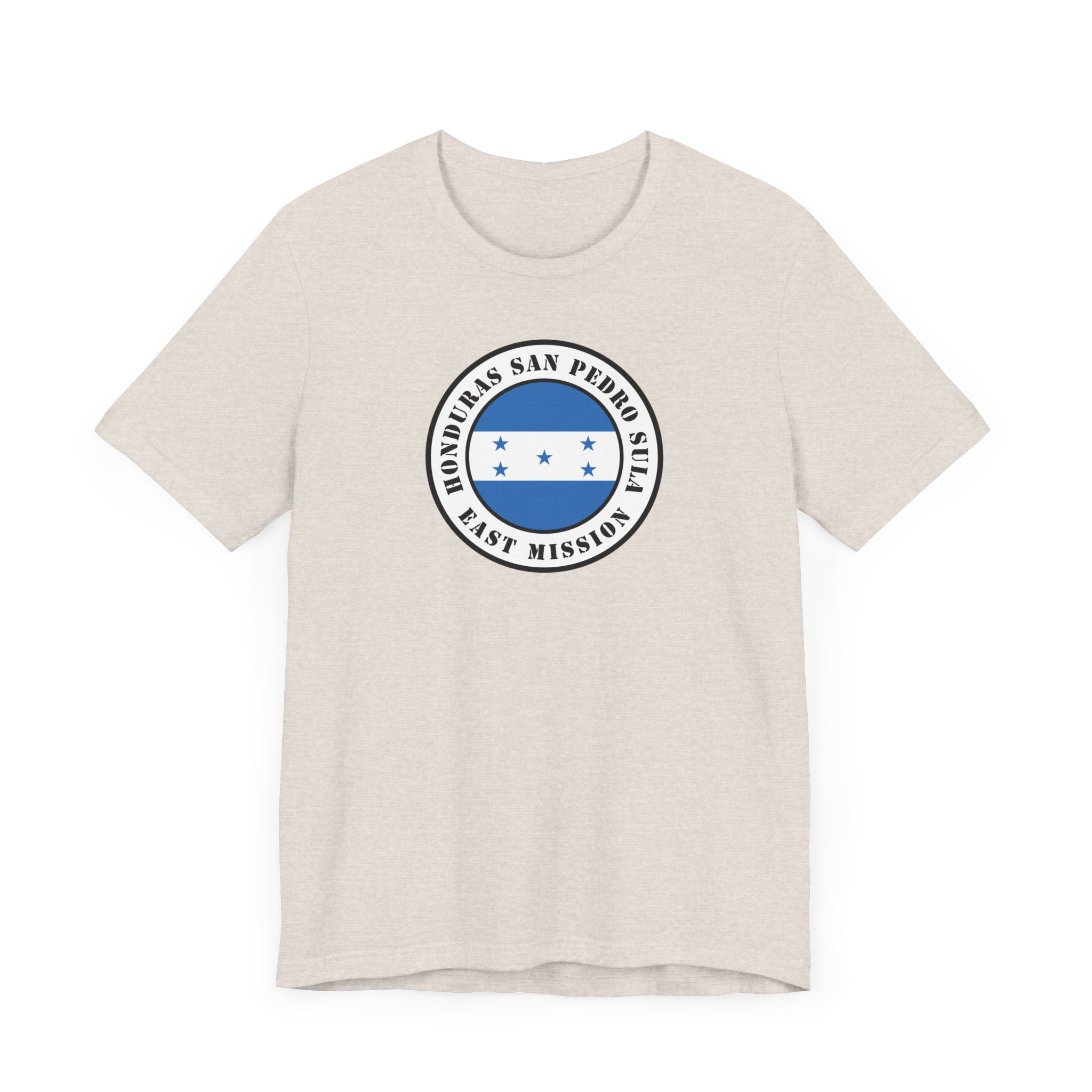 Honduras San Pedro Sula East Mission Flag Logo (White Border) T-shirt - Latter-Day Saint LDS Missionary Gift - Book of Mormon