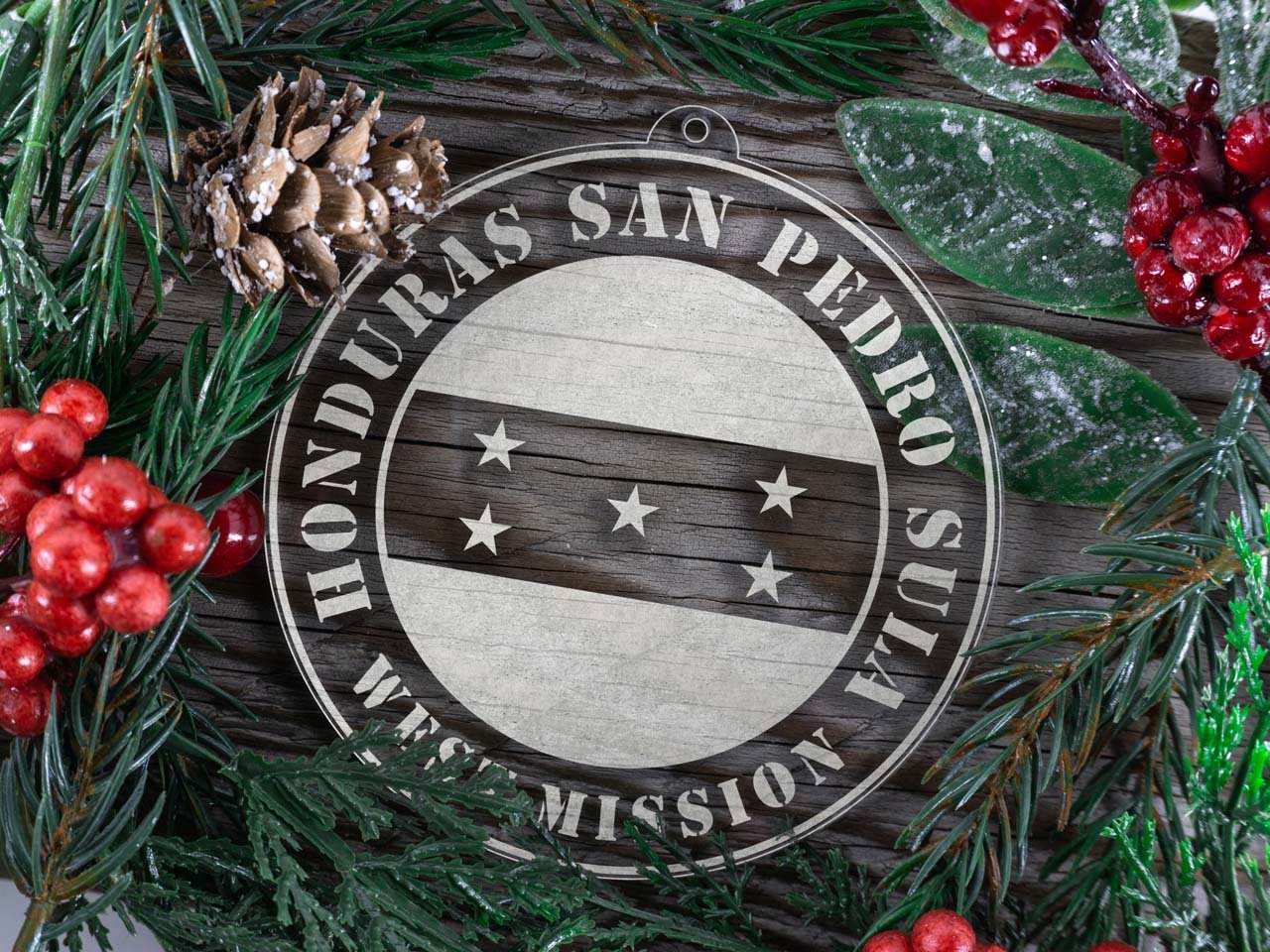 Honduras San Pedro Sula West Mission Christmas Ornament - Latter-Day Saint LDS Missionary Gift - Book of Mormon