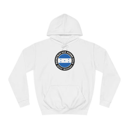 Honduras San Pedro Sula West Mission Flag Logo (Black Border) College Hoodie