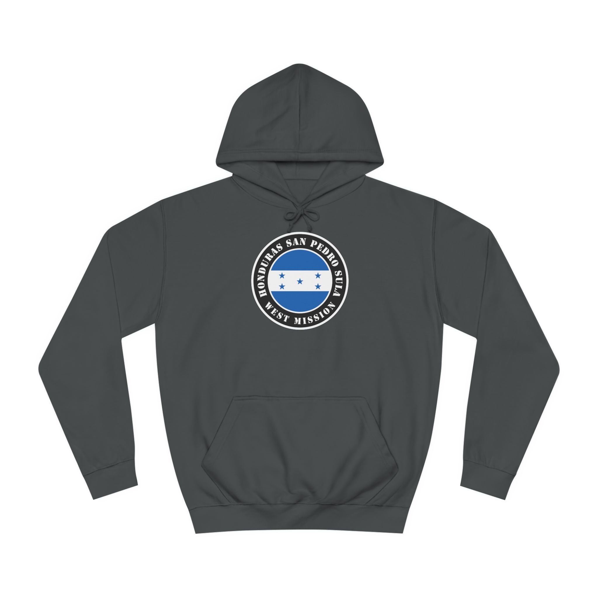 Honduras San Pedro Sula West Mission Flag Logo (Black Border) College Hoodie