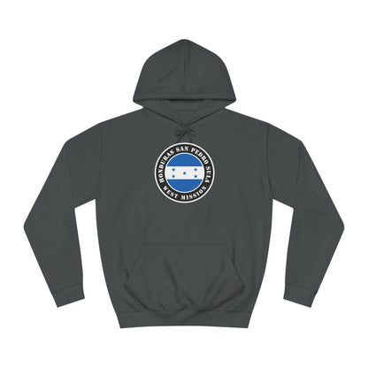 Honduras San Pedro Sula West Mission Flag Logo (Black Border) College Hoodie