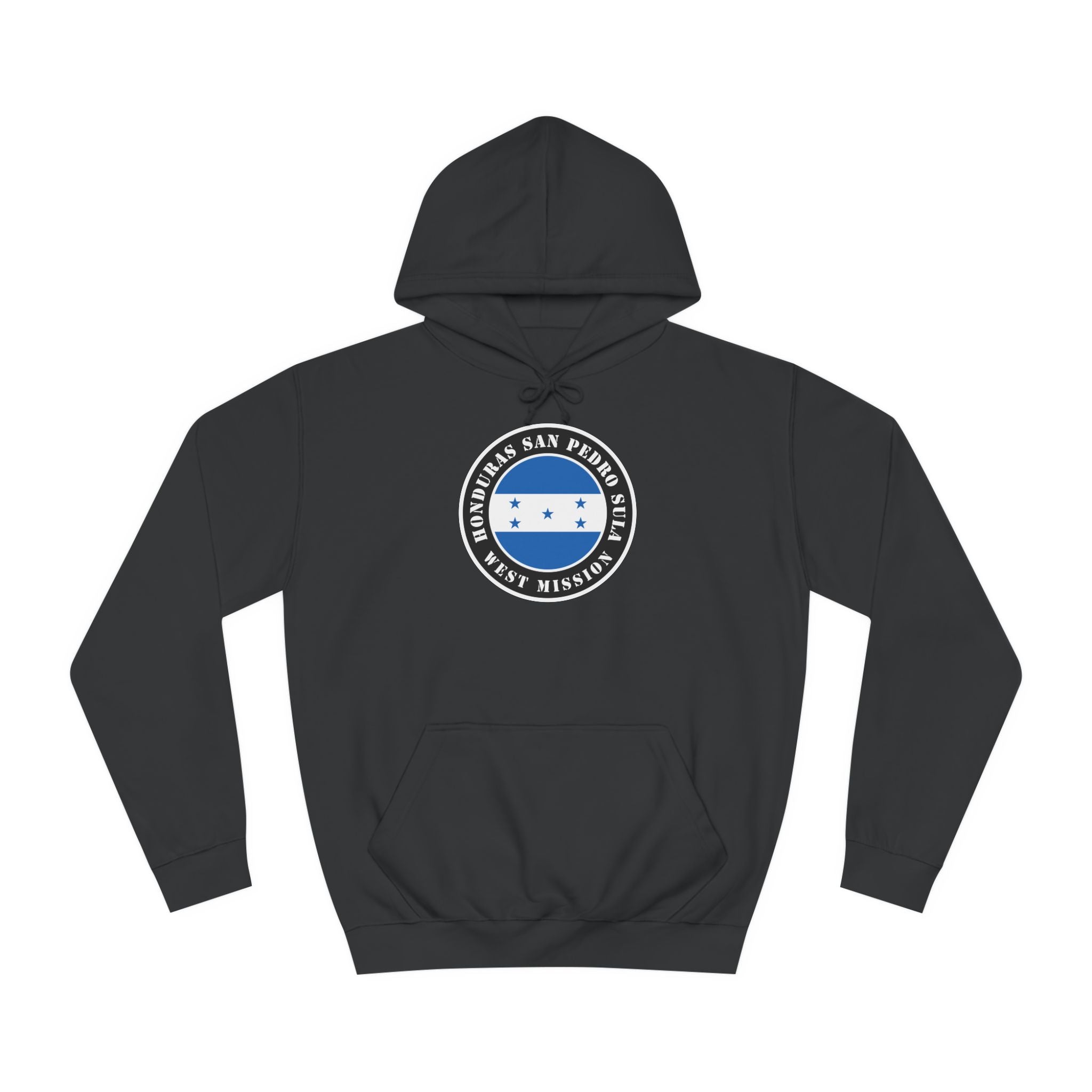 Honduras San Pedro Sula West Mission Flag Logo (Black Border) College Hoodie