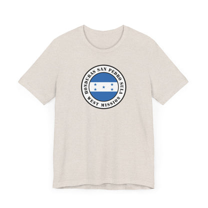 Honduras San Pedro Sula West Mission Flag Logo (White Border) T-shirt - Latter-Day Saint LDS Missionary Gift - Book of Mormon