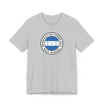 Honduras San Pedro Sula West Mission Flag Logo (White Border) T-shirt - Latter-Day Saint LDS Missionary Gift - Book of Mormon