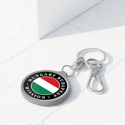 Hungary Budapest Mission Circle Flag Key Tag - Latter-Day Saint LDS Missionary Gift - Book of Mormon