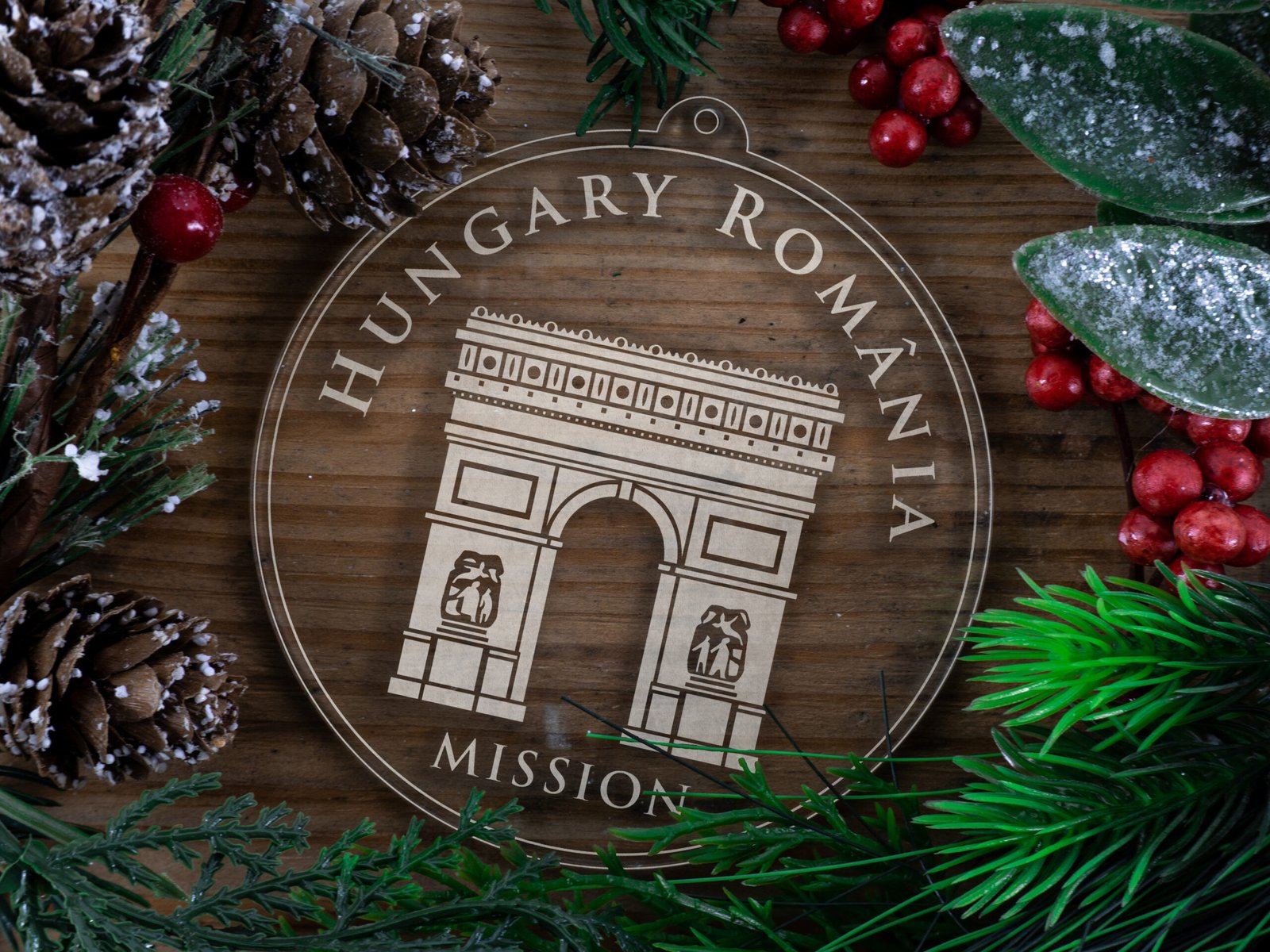 Hungary - Romania Mission Christmas Ornament - Latter-Day Saint LDS Missionary Gift - Book of Mormon