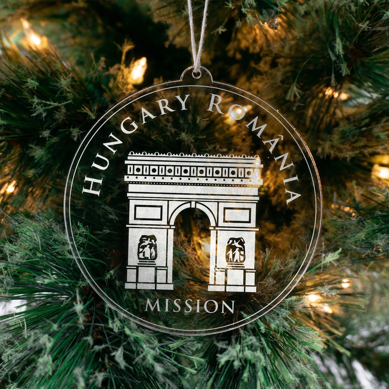 Hungary - Romania Mission Christmas Ornament - Latter-Day Saint LDS Missionary Gift - Book of Mormon