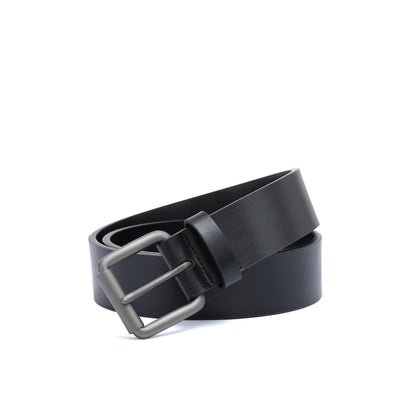 Casual belt w/ Roller buckle in Gunmetal
