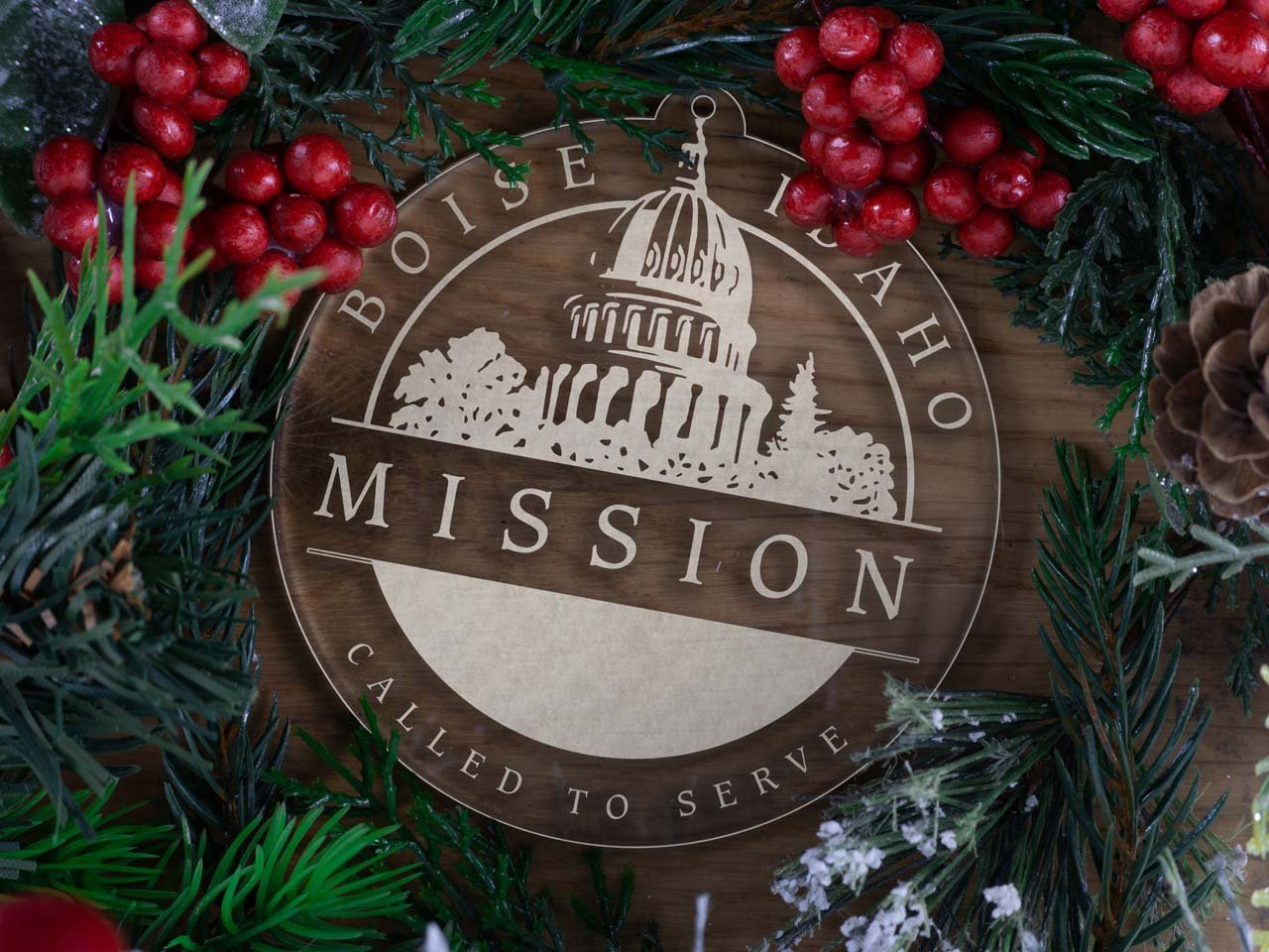 Idaho Boise Mission Christmas Ornament - Latter-Day Saint LDS Missionary Gift - Book of Mormon