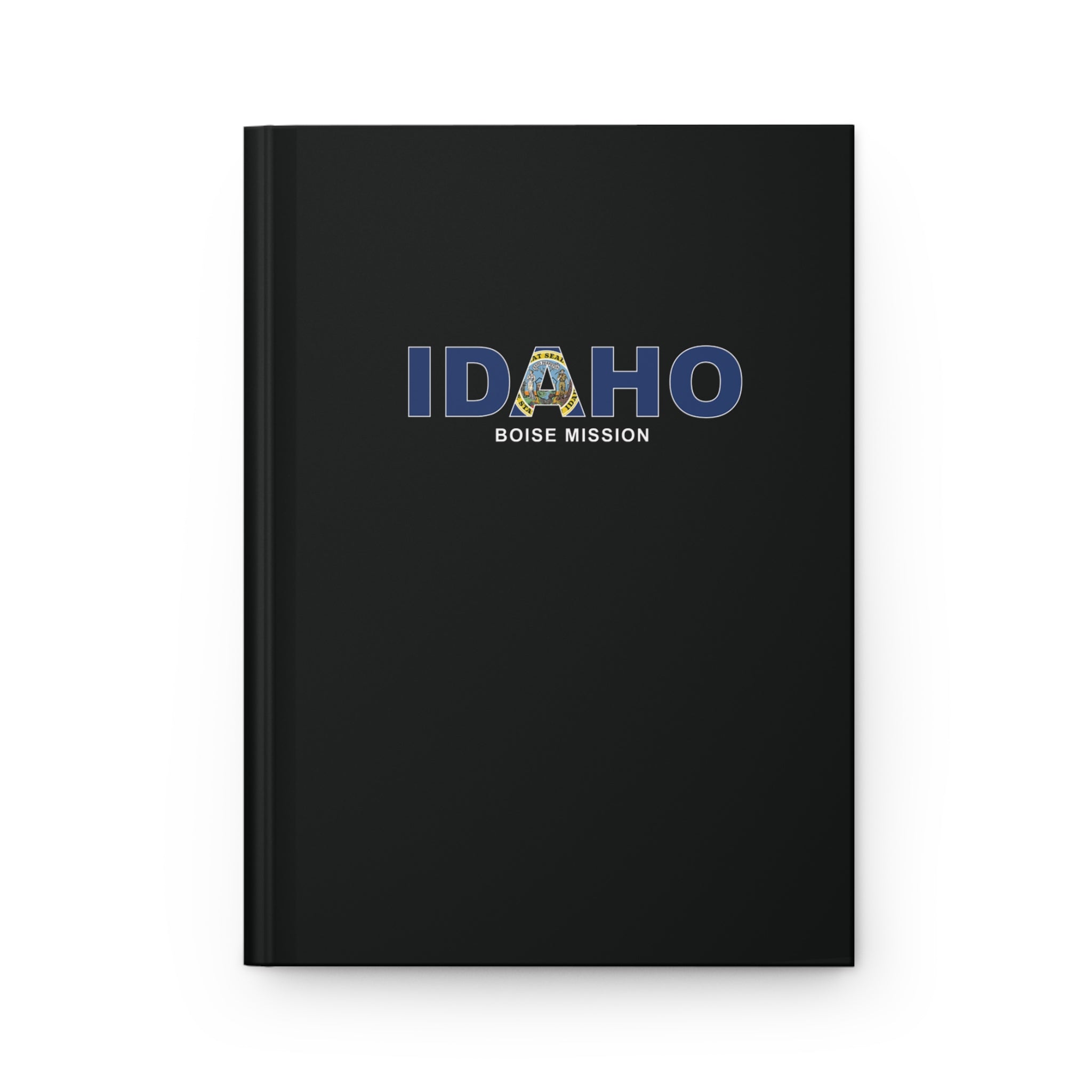 Idaho Boise Mission Flag Title Black Hardcover Journal Matte - Latter-Day Saint LDS Missionary Gift - Book of Mormon