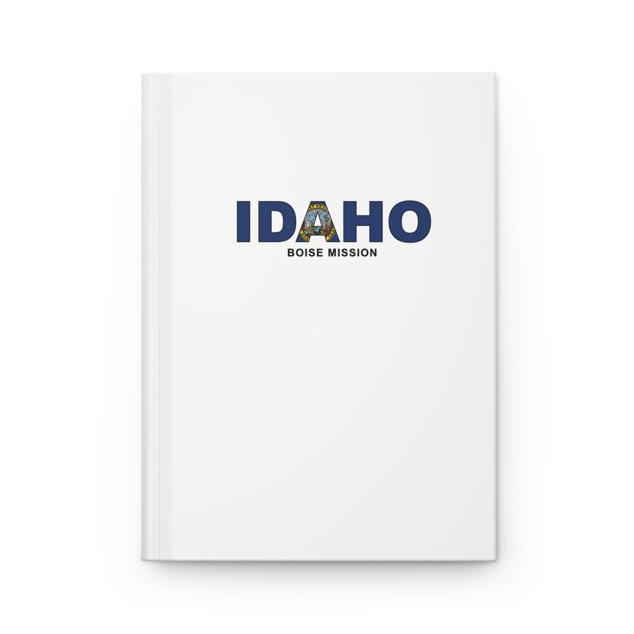 Idaho Boise Mission Flag Title White Hardcover Journal Matte - Latter-Day Saint LDS Missionary Gift - Book of Mormon