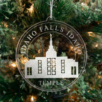 Idaho Falls Idaho Temple Christmas Ornament - Latter-Day Saint LDS Missionary Gift - Book of Mormon