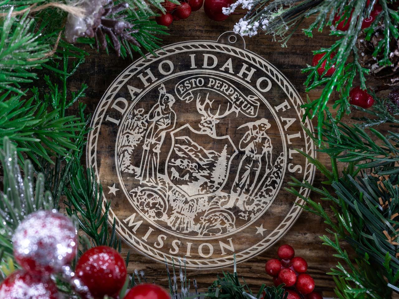 Idaho Idaho Falls Mission Christmas Ornament - Latter-Day Saint LDS Missionary Gift - Book of Mormon