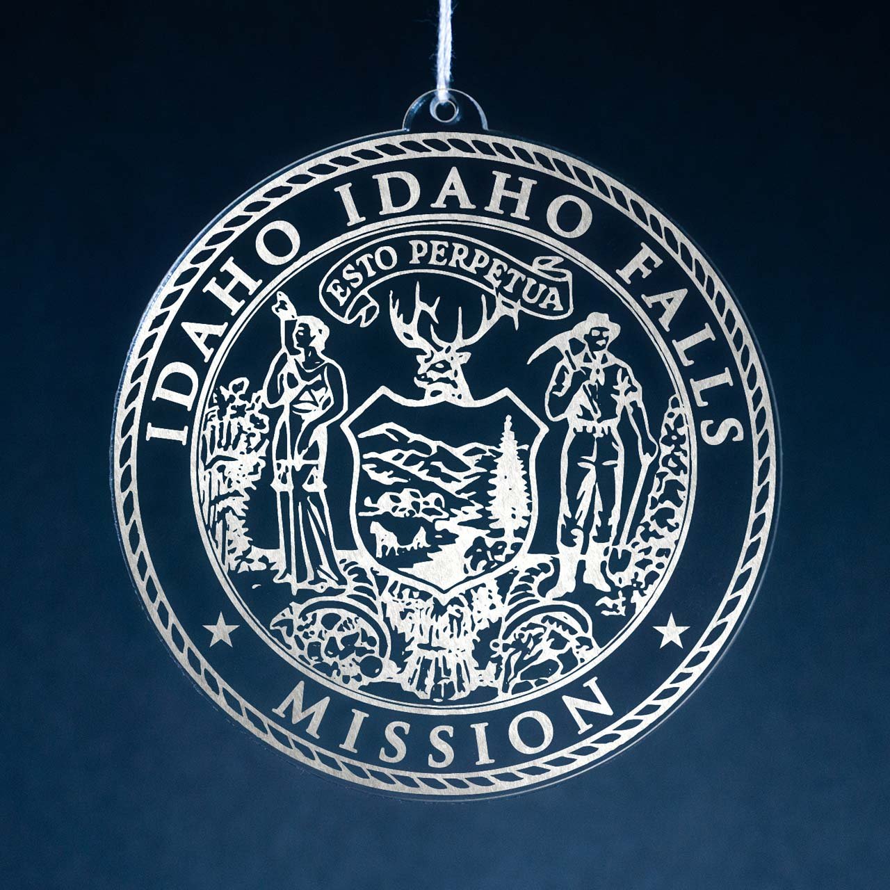 Idaho Idaho Falls Mission Christmas Ornament - Latter-Day Saint LDS Missionary Gift - Book of Mormon