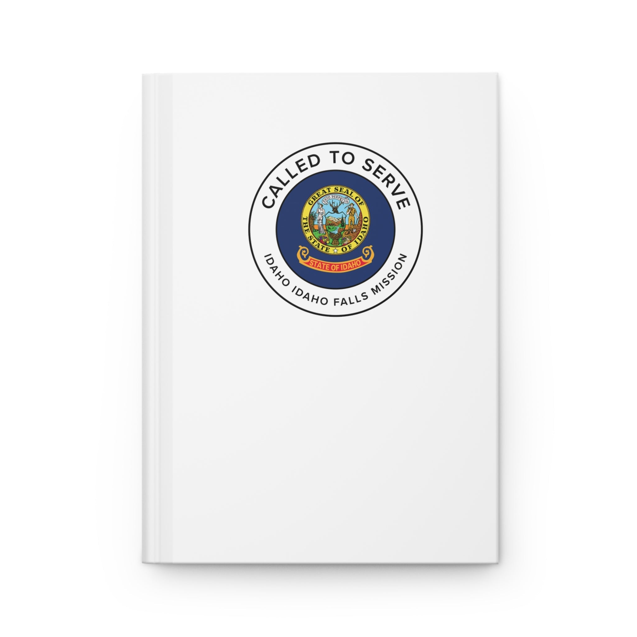 Idaho Idaho Falls Mission Circle Flag Called to Serve White Hardcover Journal Matte - Latter-Day Saint LDS Missionary Gift - Book of Mormon