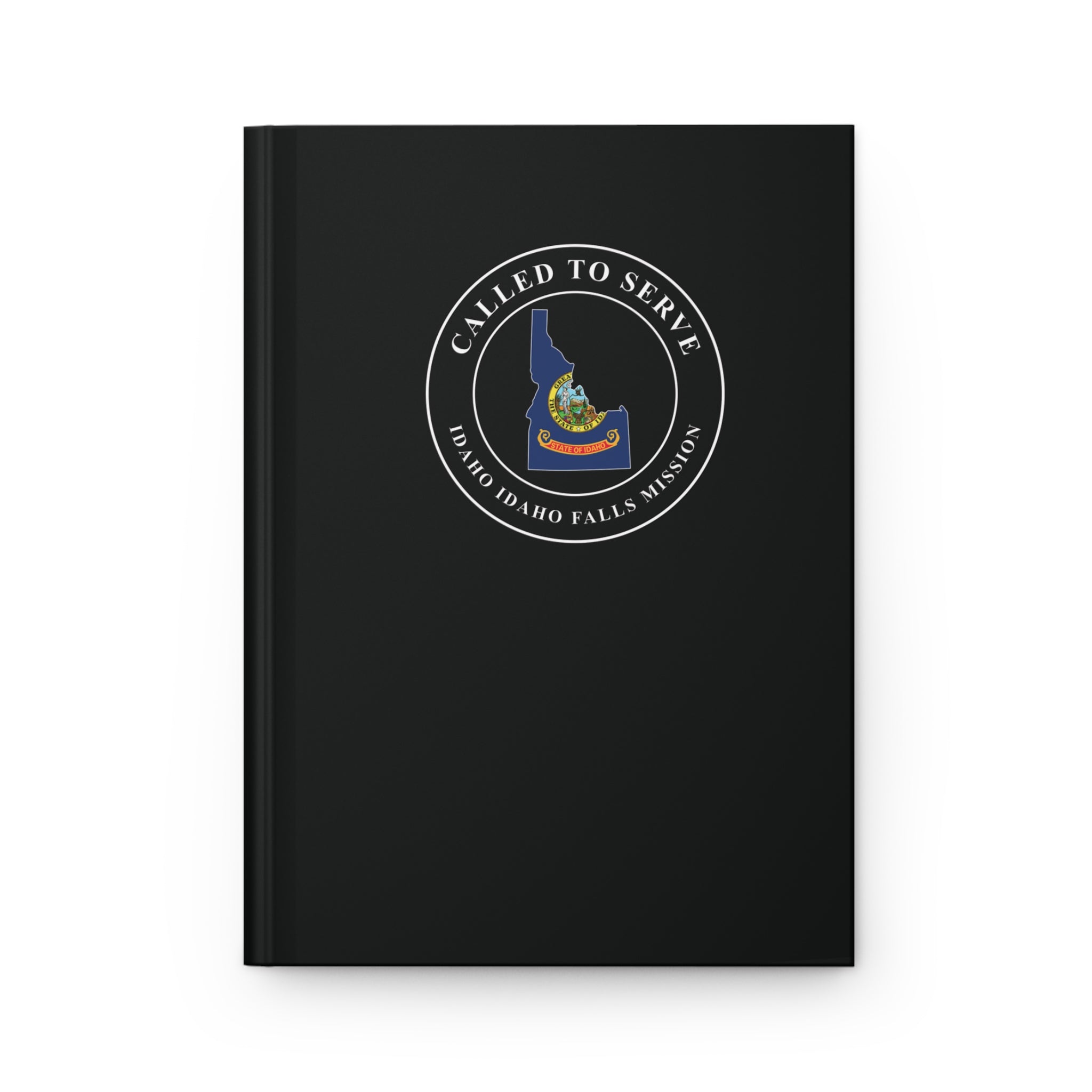 Idaho Idaho Falls Mission Flag Map Called to Serve Black Hardcover Journal Matte - Latter-Day Saint LDS Missionary Gift - Book of Mormon