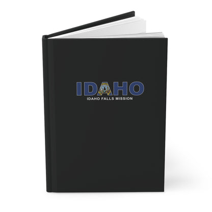 Idaho Idaho Falls Mission Flag Title Black Hardcover Journal Matte - Latter-Day Saint LDS Missionary Gift - Book of Mormon