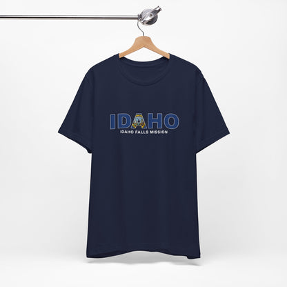 Idaho Idaho Falls Mission Flag Title T-shirt - Latter-Day Saint LDS Missionary Gift - Book of Mormon