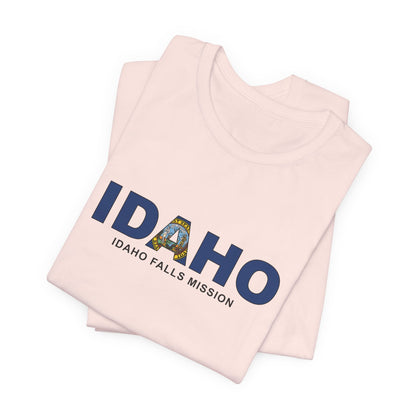 Idaho Idaho Falls Mission Flag Title T-shirt - Latter-Day Saint LDS Missionary Gift - Book of Mormon