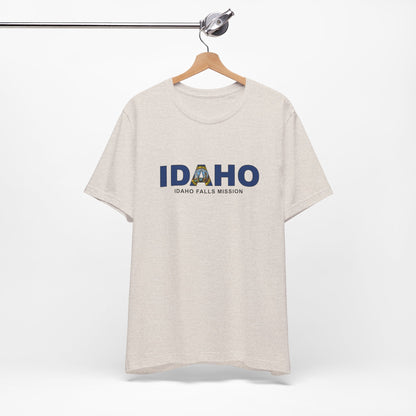 Idaho Idaho Falls Mission Flag Title T-shirt - Latter-Day Saint LDS Missionary Gift - Book of Mormon