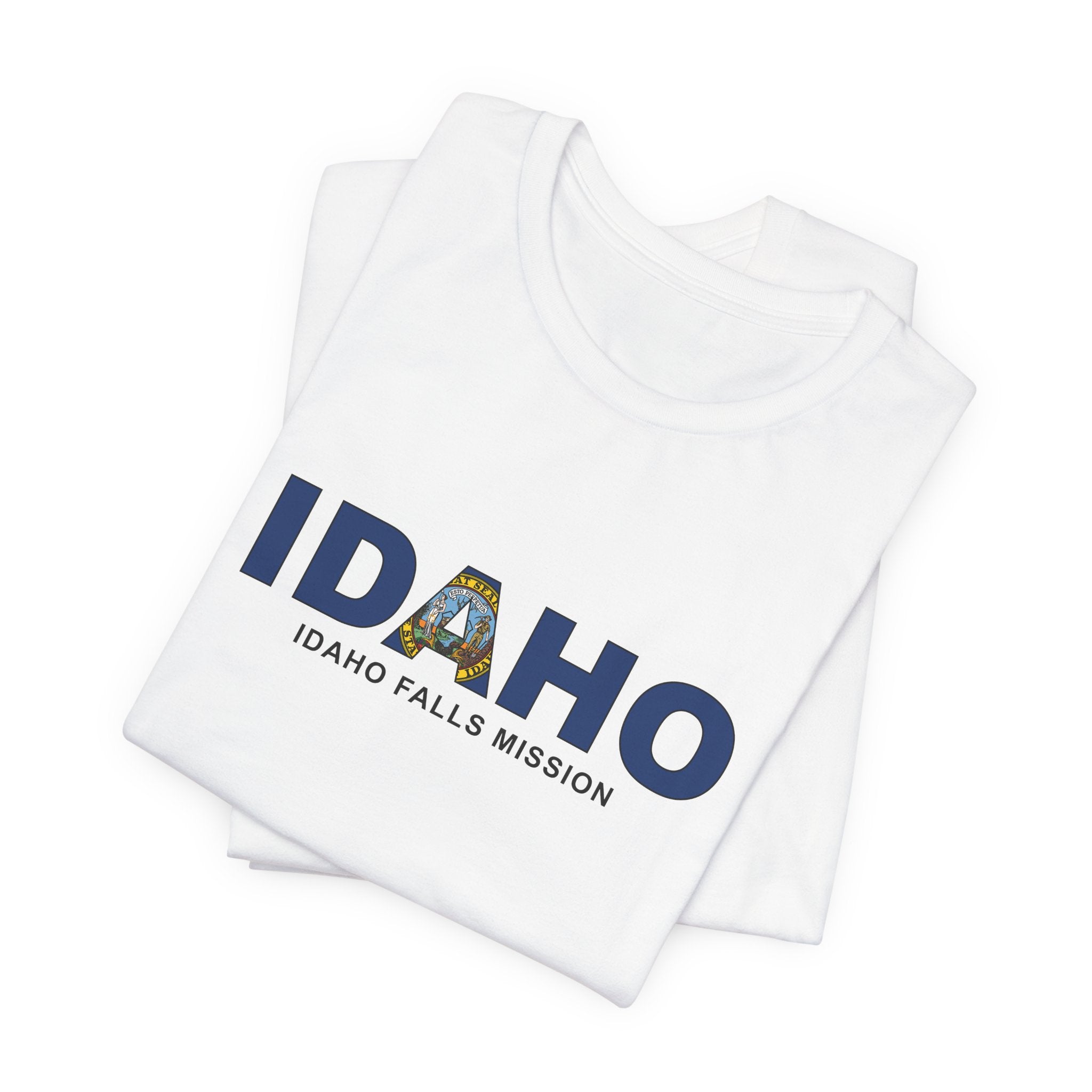 Idaho Idaho Falls Mission Flag Title T-shirt - Latter-Day Saint LDS Missionary Gift - Book of Mormon