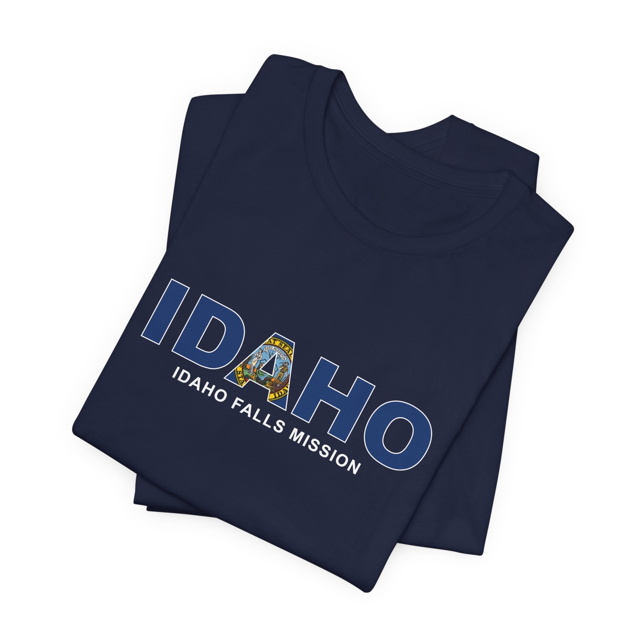 Idaho Idaho Falls Mission Flag Title T-shirt - Latter-Day Saint LDS Missionary Gift - Book of Mormon