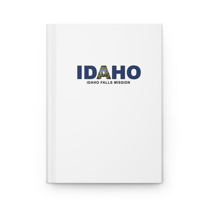 Idaho Idaho Falls Mission Flag Title White Hardcover Journal Matte - Latter-Day Saint LDS Missionary Gift - Book of Mormon