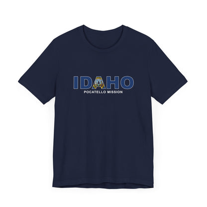 Idaho Pocatello Mission Flag Title T-shirt - Mission Wishlist - LDS Missionary Gift Store