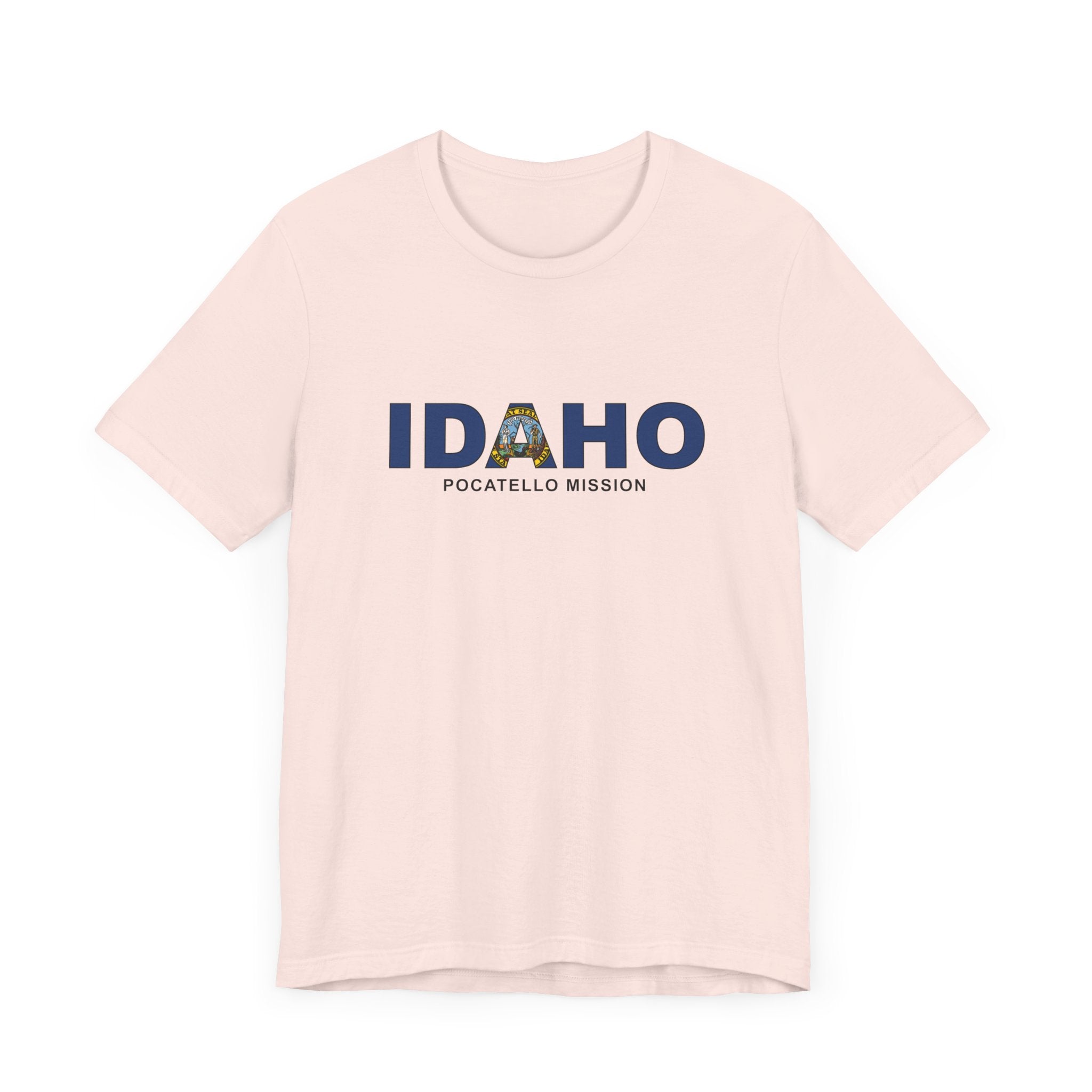 Idaho Pocatello Mission Flag Title T-shirt - Latter-Day Saint LDS Missionary Gift - Book of Mormon