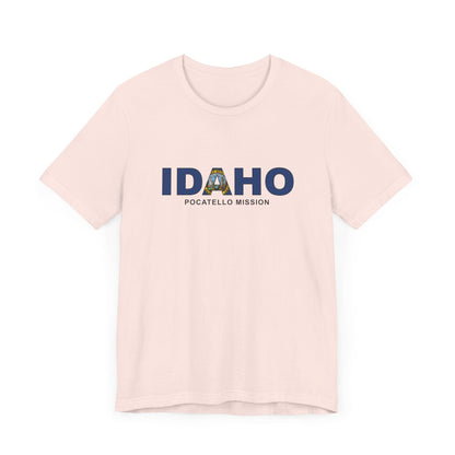 Idaho Pocatello Mission Flag Title T-shirt - Mission Wishlist - LDS Missionary Gift Store