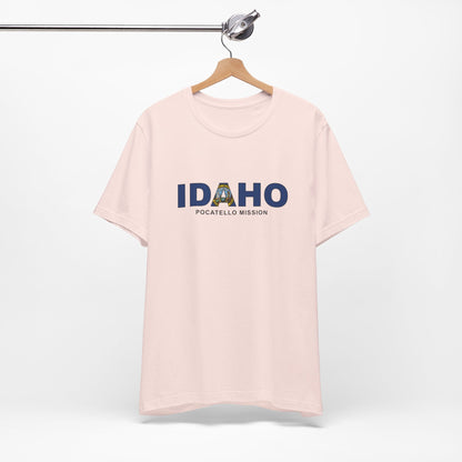 Idaho Pocatello Mission Flag Title T-shirt - Mission Wishlist - LDS Missionary Gift Store