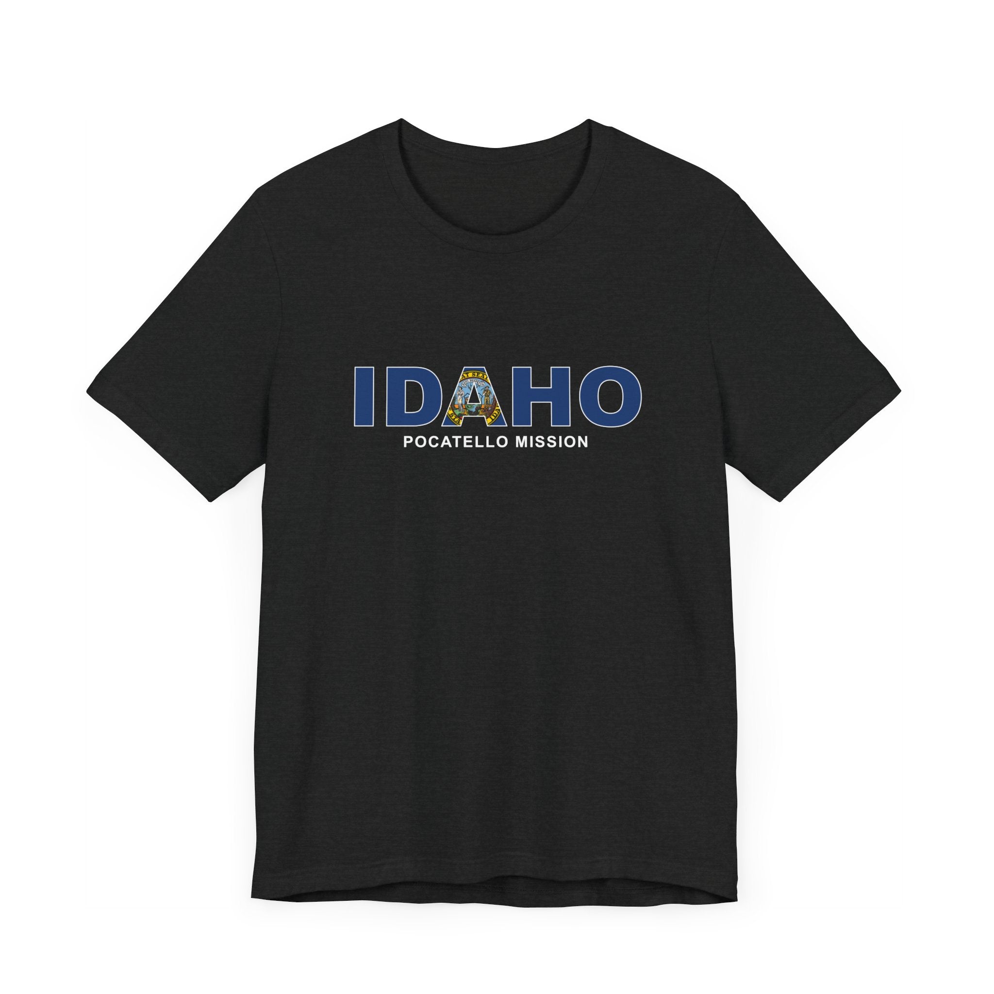 Idaho Pocatello Mission Flag Title T-shirt - Latter-Day Saint LDS Missionary Gift - Book of Mormon