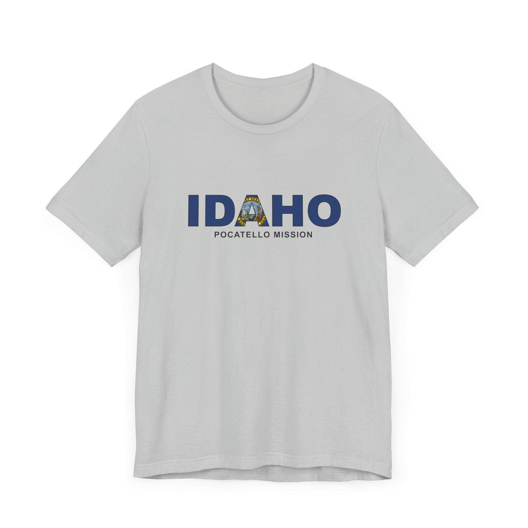 Idaho Pocatello Mission Flag Title T-shirt - Latter-Day Saint LDS Missionary Gift - Book of Mormon