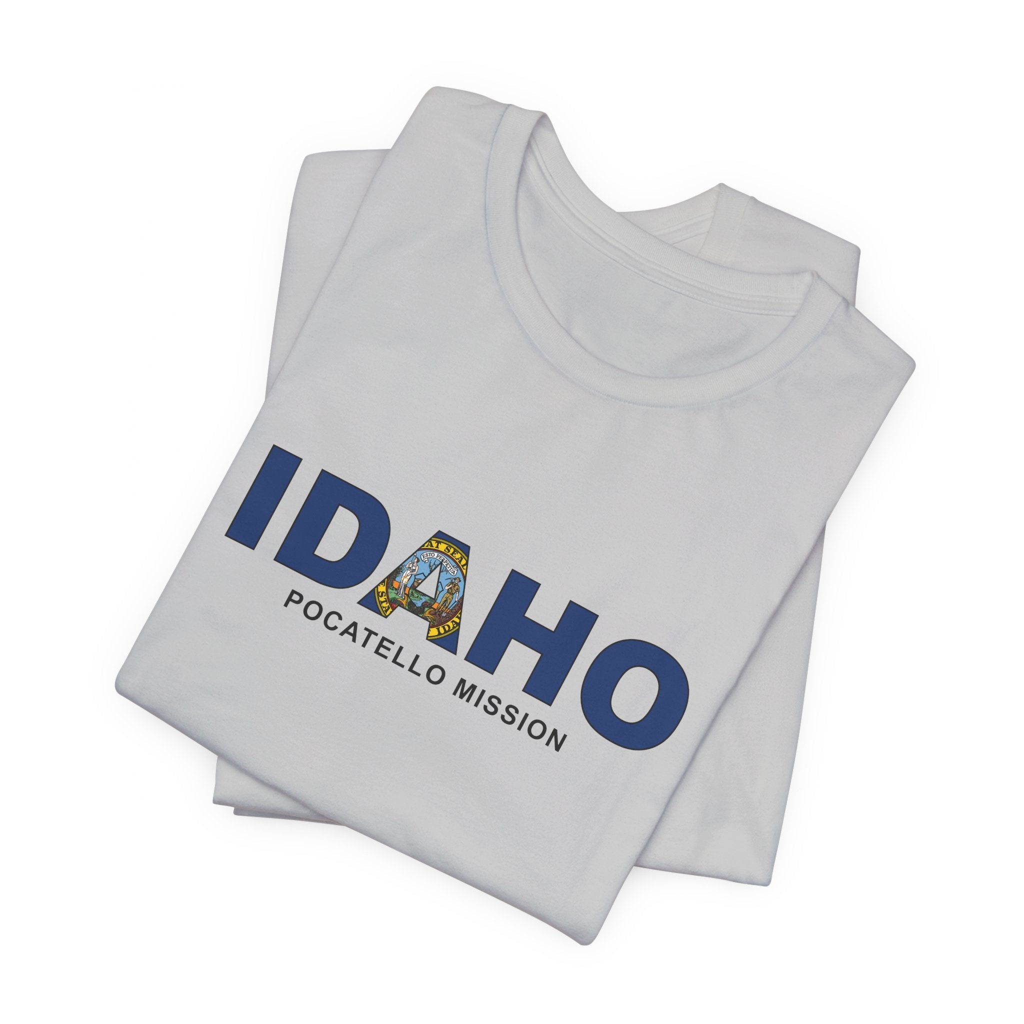 Idaho Pocatello Mission Flag Title T-shirt - Latter-Day Saint LDS Missionary Gift - Book of Mormon