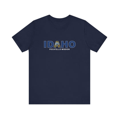 Idaho Pocatello Mission Flag Title T-shirt - Latter-Day Saint LDS Missionary Gift - Book of Mormon