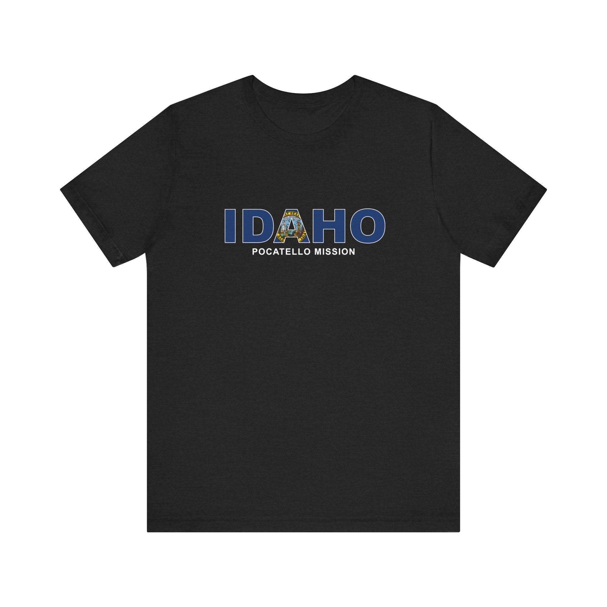 Idaho Pocatello Mission Flag Title T-shirt - Latter-Day Saint LDS Missionary Gift - Book of Mormon